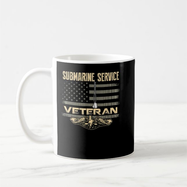 US U-Boot Service Veteran Shirt für Veteran Sub Kaffeetasse (Links)