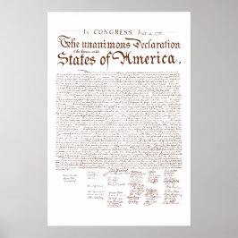 US-Unabhängigkeitserklärung Poster