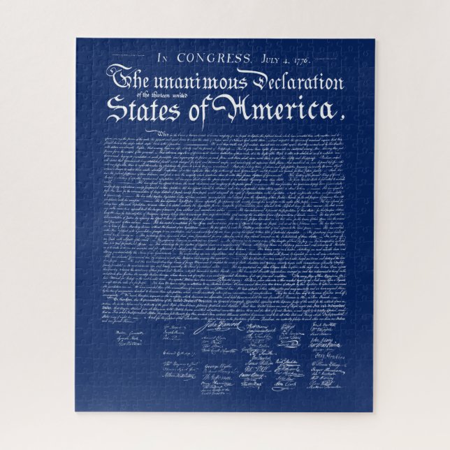 US-Unabhängigkeitserklärung Puzzle (Vertikal)