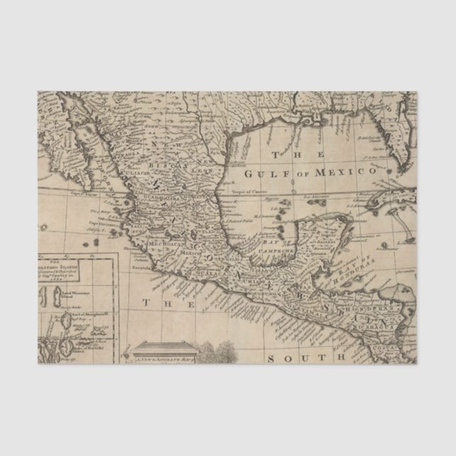 US und Mexiko Seidenpapier (Vorderseite)