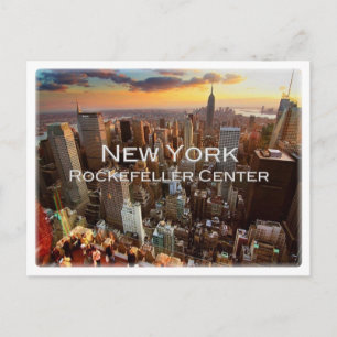 US United Staaten - New York - Rockefeller Center Postkarte