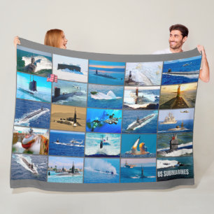 US-UNTERMARINEN "Montage" Fleecedecke