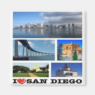 US - USA - San Diego - I - Liebe Magnet