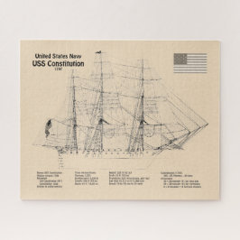 US-Verfassung - Pläne für Schiffe - SD Puzzle