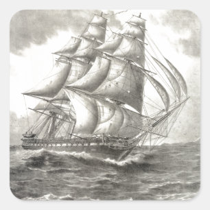 US-Verfassung Quadratischer Aufkleber