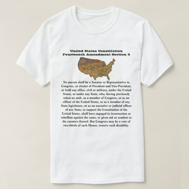 US-Verfassung Vierzehnter Änderungsantrag Abschnit T-Shirt (Design vorne)