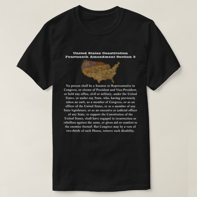 US-Verfassung Vierzehnter Änderungsantrag Abschnit T-Shirt (Design vorne)