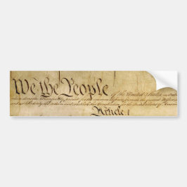 US-Verfassungsfreiheiten - kennen Sie Ihre Rechte! Autoaufkleber