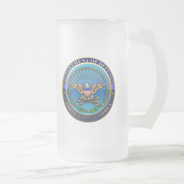 US-Verteidigungsministerium Mattglas Bierglas (Rechts)