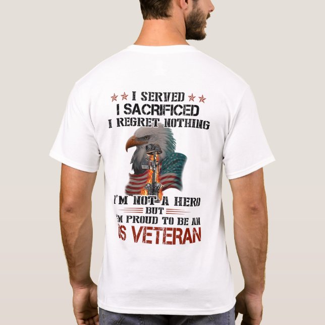 US-Veteran, diente ich T-Shirt (Rückseite)