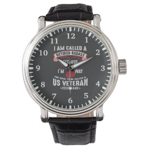 US Veteran Humor Retired Soldier Armbanduhr