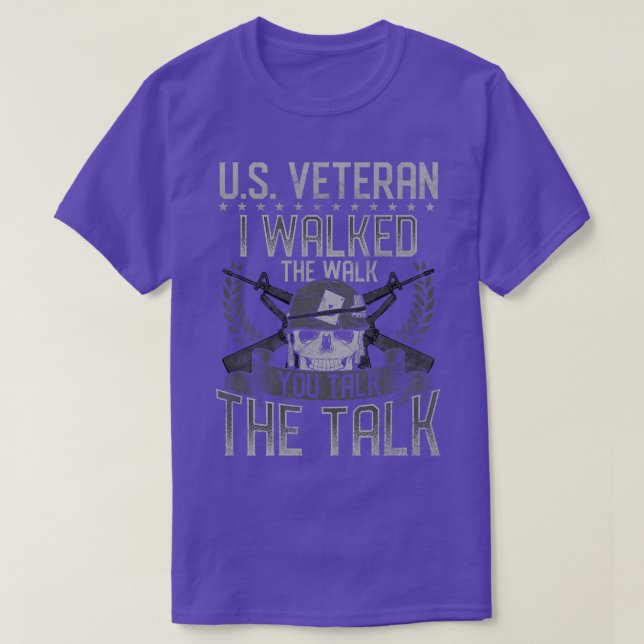 US-Veteran ich ging den Weg, den Sie sprechen T-Shirt (Design vorne)
