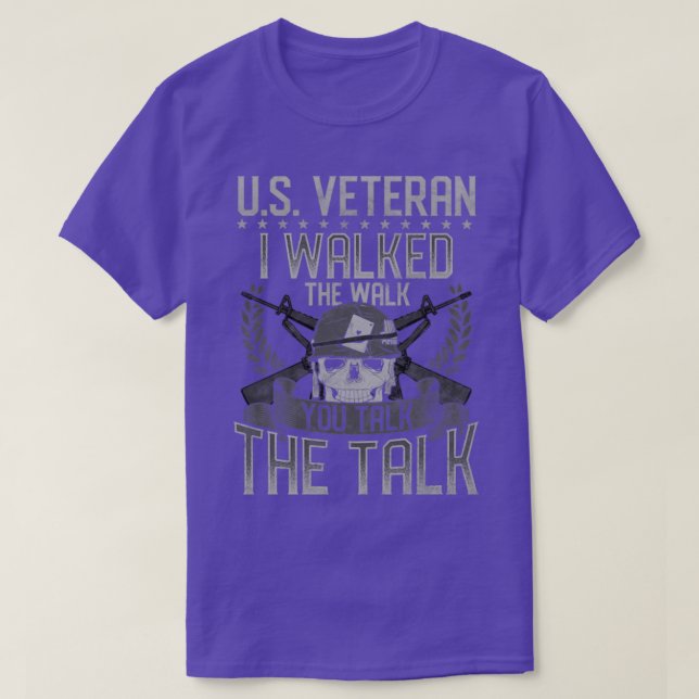 US-Veteran ich ging den Weg, den Sie sprechen T-Shirt (Design vorne)