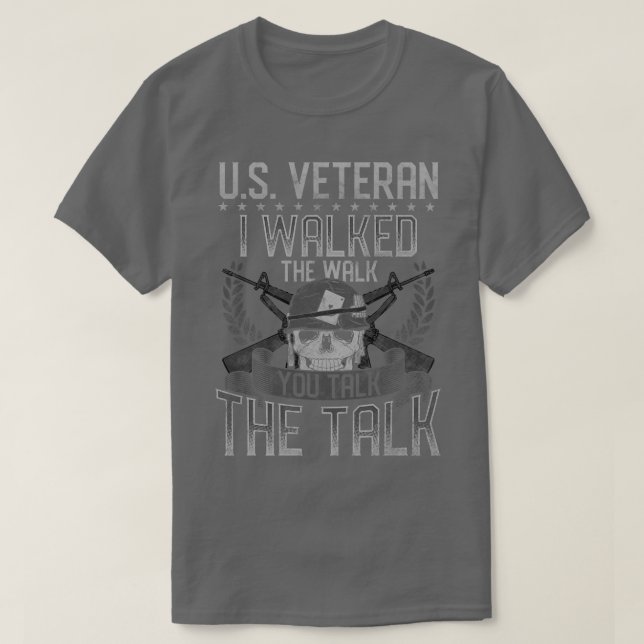 US-Veteran ich ging den Weg, den Sie sprechen T-Shirt (Design vorne)