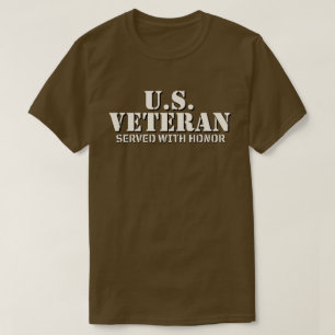 US-Veteran mit Ehre gedient T-Shirt