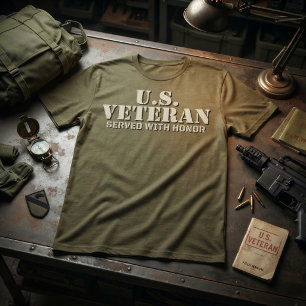 US-Veteran mit Ehre gedient T-Shirt