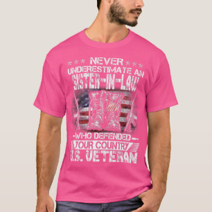 US-Veteran SisterInLaw Veterans Tag Patriot Pat T-Shirt