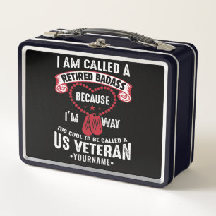 US Veteran Spaß Remüder Soldier Metall Brotdose