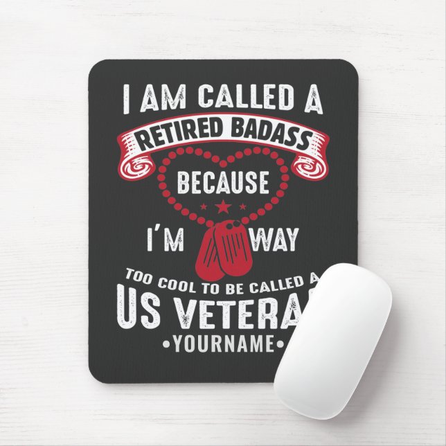 US Veteran Spaß Remüder Soldier Mousepad (Mit Mouse)