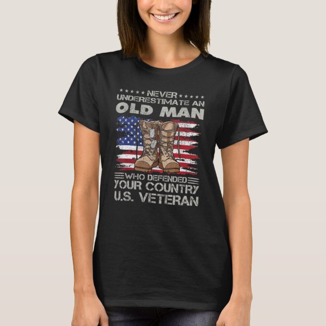 US Veteran veterans day Us Patriot_1 T-Shirt (Vorderseite)