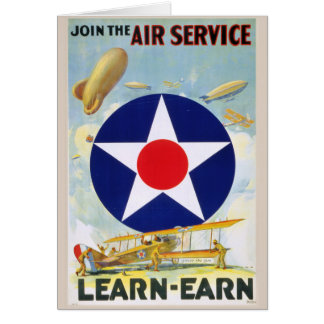 US-Vintage Beitreten Sie dem Luftdienst Lernen-Ern