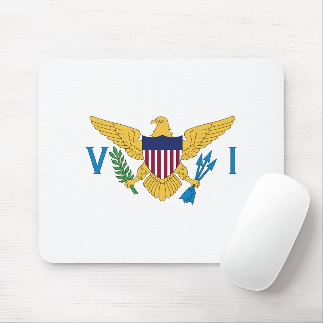 US-Virgin-Inseln-Flagge Mousepad (Mit Mouse)