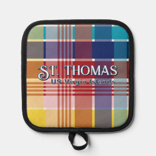 US Virgin Islands St. Thomas USVI Madras Topflappe Topflappen