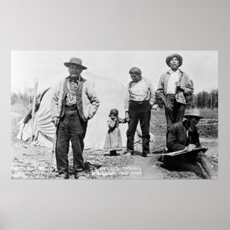 US-Volkszählung — Wisconsin-Amerikanische Ureinwoh Poster