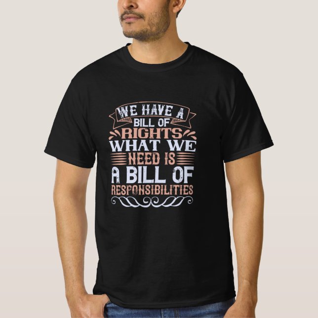 US-Wahl - wir haben eine Grundrechtecharta T-Shirt (Vorderseite)