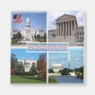 US Washington - Hauptstadt - Oberster Gerichtshof Magnet