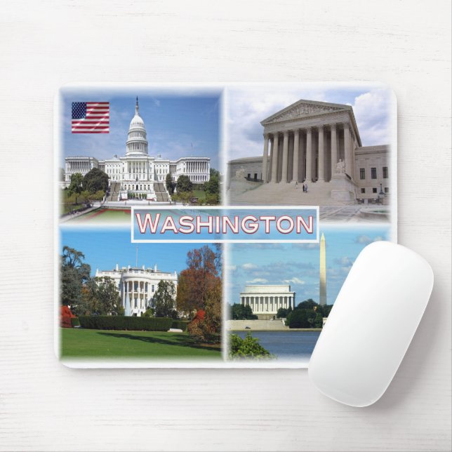 US Washington - Hauptstadt - Oberster Gerichtshof Mousepad (Mit Mouse)