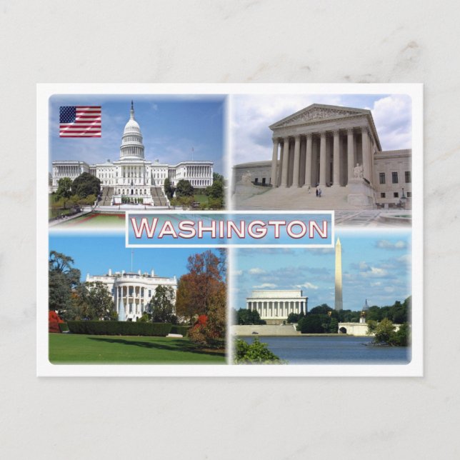 US Washington - Hauptstadt - Oberster Gerichtshof Postkarte (Vorderseite)