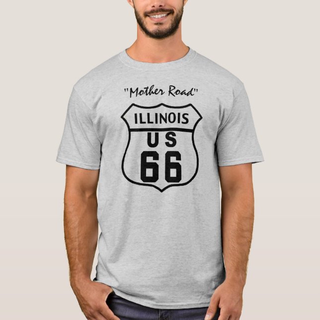 US-WEG 66 - ILLINOIS T-Shirt (Vorderseite)