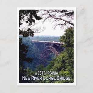 US West Virginia - New River Gorge Bridge - Postkarte