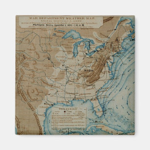 US-Wetterkarte Magnet
