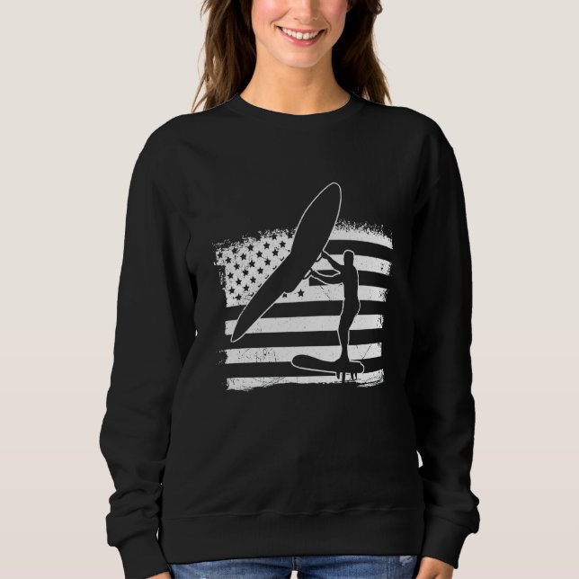US Wing Foiler Wing Surfing Wing Foil Sweatshirt (Vorderseite)