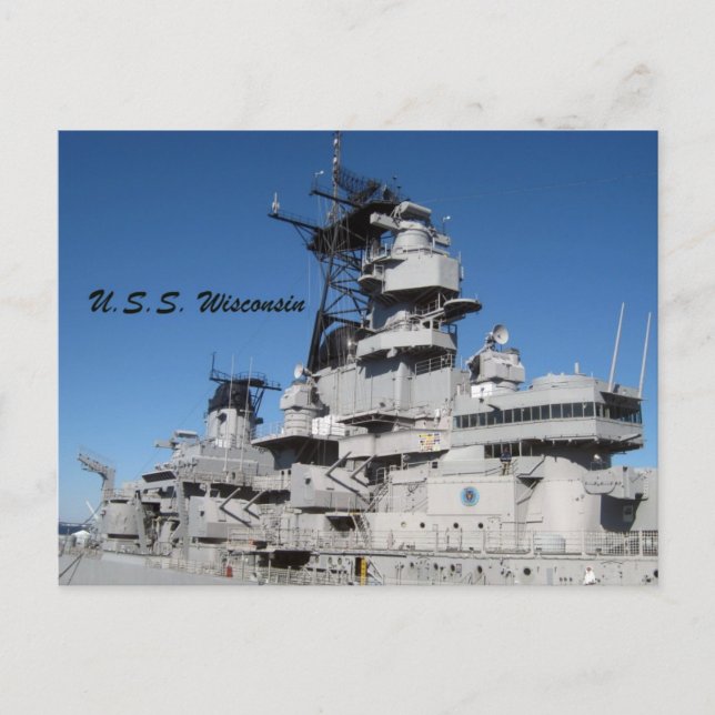 US Wisconsin Postkarte (Vorderseite)