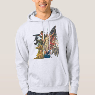 US WW1 propaganda poster mash-up Hoodie