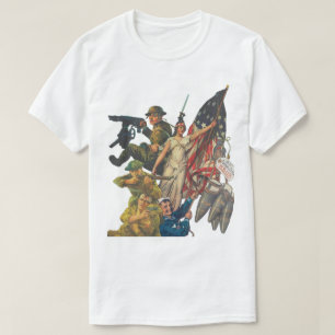 US WW1 Propagandaposter-Mashup T-Shirt