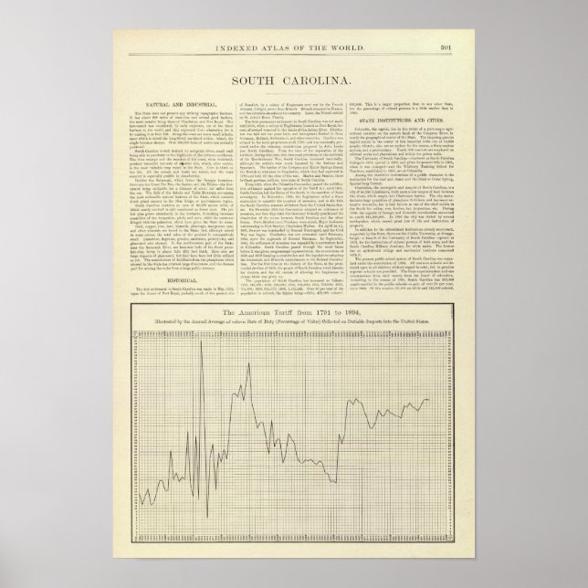 US-Zoll von 1791 bis 1894 Poster (Vorne)