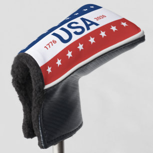 USA 1776 2026 250. Jahrestag Rot Weiß Blau Golf Headcover
