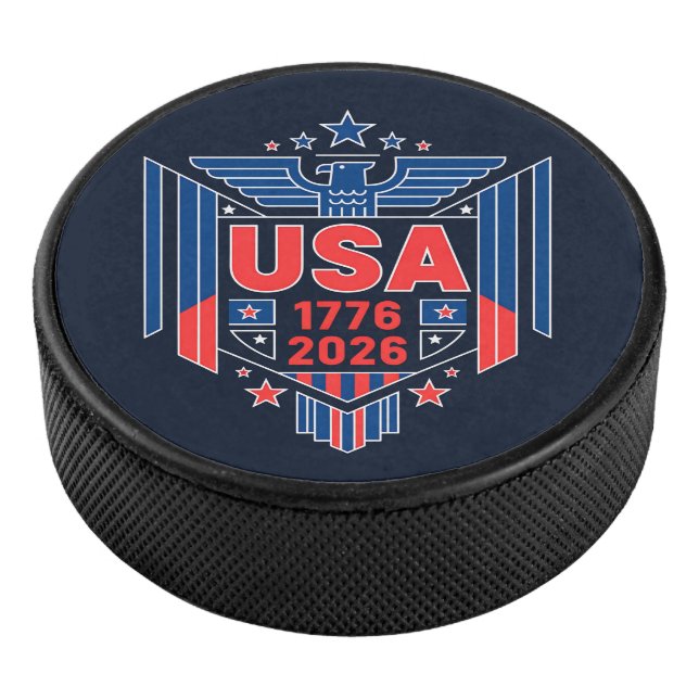 USA 1776-2026 EISHOCKEY PUCK (3/4)