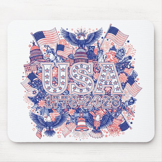 USA 1776-2026 MOUSEPAD (Vorne)