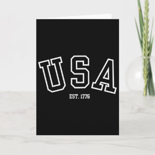Usa 1776 Patriotischer College-Stil Amerikanischer Karte