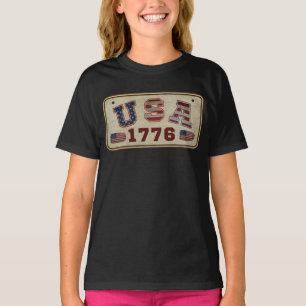 USA 1776 Vintage amerikanische Flagge T-Shirt