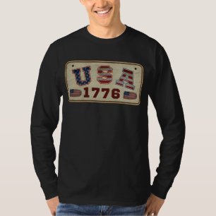 USA 1776 Vintage amerikanische Flagge T-Shirt