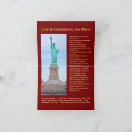 USA 1895 $5 Liberty Half Adler Note Card Karte