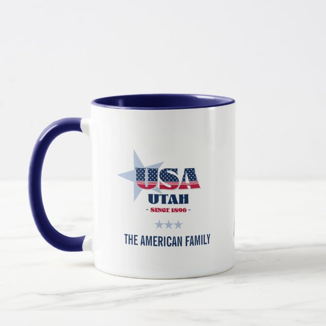 USA 1896 Personalisiert Tasse (Links)