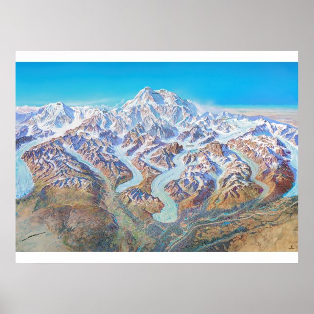 " USA: 1994/heute Alaska - DENALI Nationalpark Poster (Vorne)