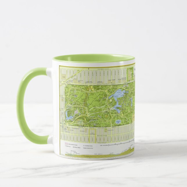 " USA: 1994/heute Manhattan - CENTRAL PARK Karte Tasse (Links)